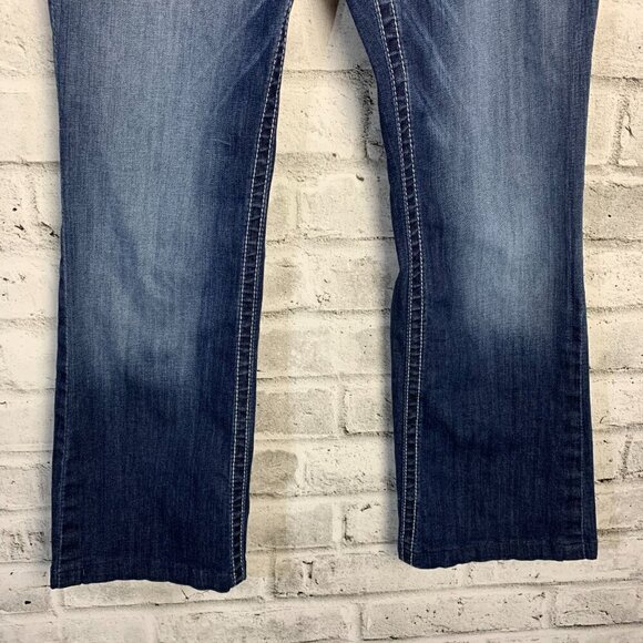 Ariat R.E.A.L. Denim Mid Rise Stretch Entwined Boot Cut Jean - Picture 4 of 12